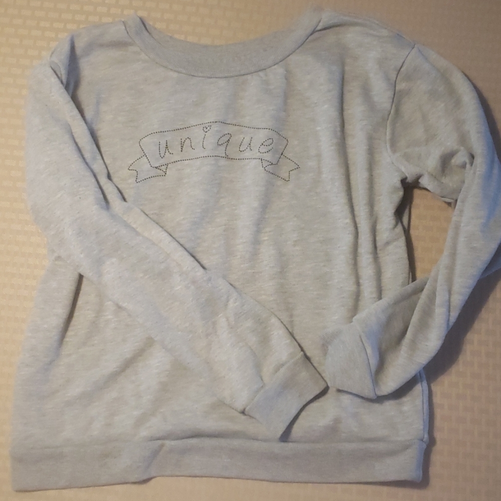 Light gray sweatshirt